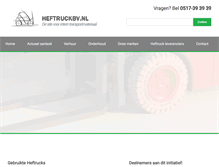 Tablet Screenshot of heftruckbv.nl